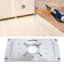 Multifunctional Aluminum Router Table Insert Plate for Woodworking 120x235mm