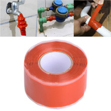 PVC/PPR-Rohr-Reparaturband, wasserdicht, mit starker Haftung, Weiß/Rot, 3 m, für Sanitärinstallationen