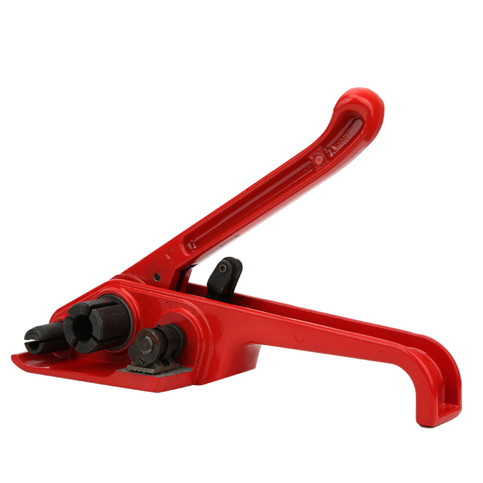 Sealless Binding Tool Manual Tensioner Red For 16~19Mm Pet/Pp Tape 4081363536111