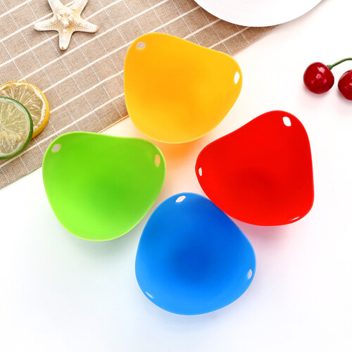 4 Silicone Egg Poacher Cups for Perfect Eggs Stovetop Egg Maker Set 2