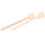 Durable Wool Wooden Handle Drum Sticks 2 Pack for Percussion Instruments 15