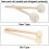 Durable Wool Wooden Handle Drum Sticks 2 Pack for Percussion Instruments 11