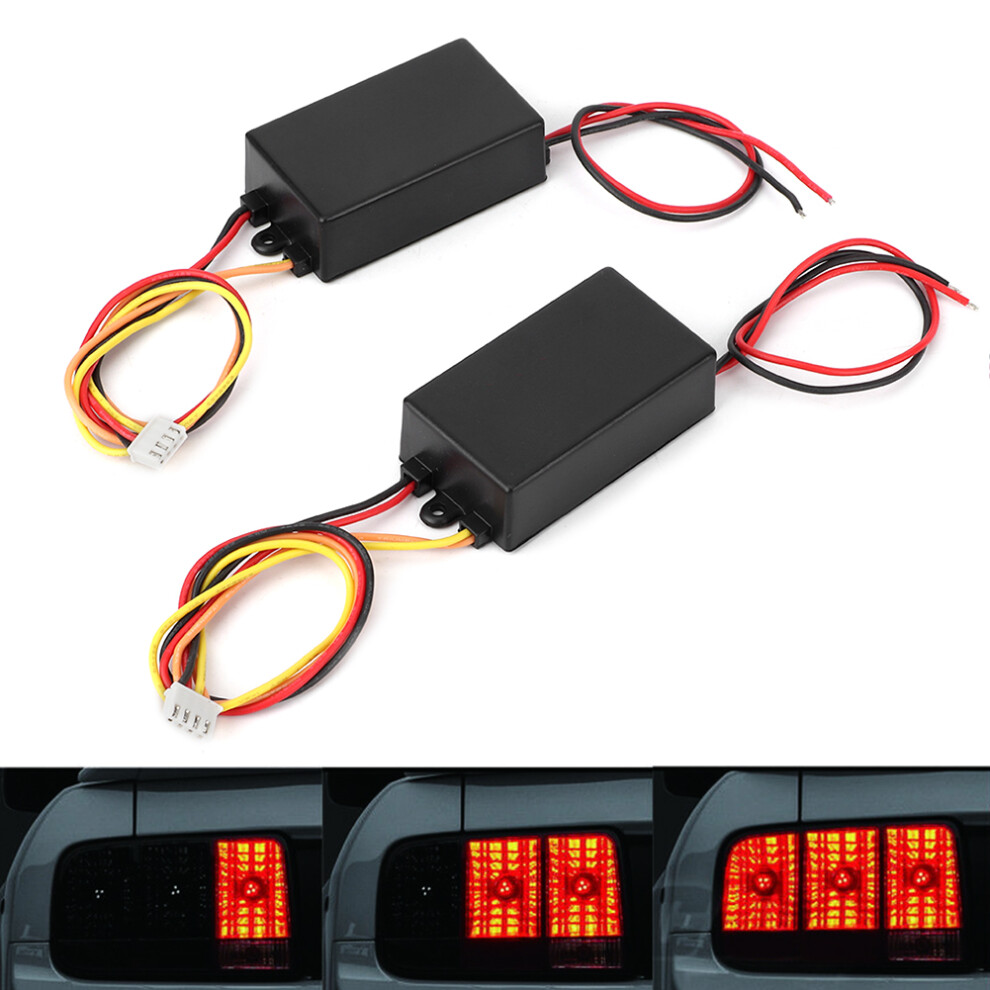 Dynamic 3-Step Sequential Tail Control Module For Cars Dc12v Light 7681363539432