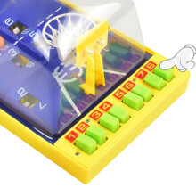 Finger Basketball Board Game - Plastic, Blue/Yellow, 15x30x12cm