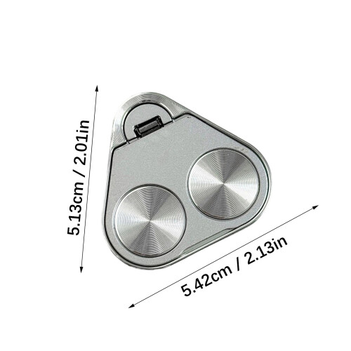 Multiple Angle Rotating Phone Holder Double Circles-Black 2