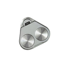 Invisible Phone Stand Holder Double 360 Spin Strong ABS-Silver