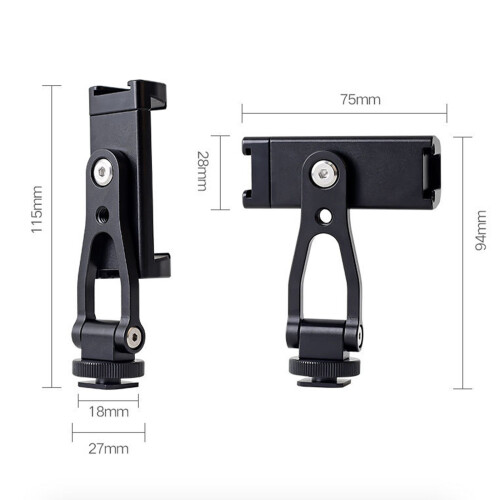 Multiple Device Aluminum Camera Tripod Adjustable Height Suppott 2