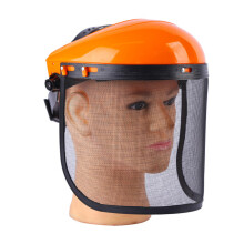 Vollgesichtsmaske aus Stahlgeflecht, Kopfmontierte