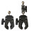 Plastic Mobile Stand Tripod Ball Head Clamp Adjustable Height-A 2