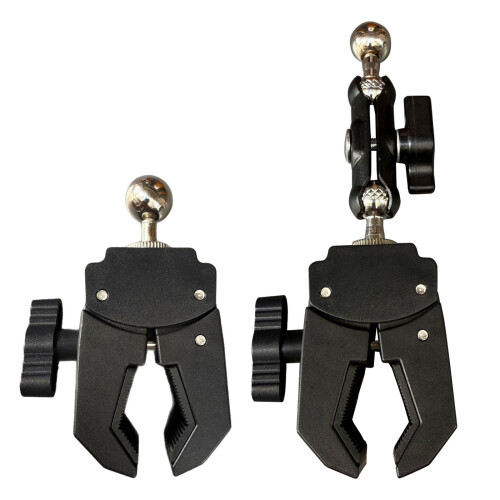 Plastic Mobile Stand Tripod Ball Head Clamp Adjustable Height-A 1