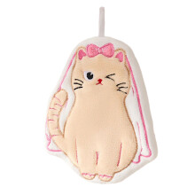 Kinderhandtuch mit zwei Schichten, saugfähig, zur-Schleierkatze