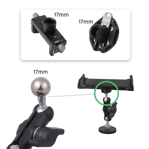 Adjustable Angle Magnetic Mounting Base 17mm Ball Joint-43mm 2