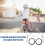 Adjustable Variable Speed Kids Bicycle Training Wheels for 16-22 Inch Bikes, Silver 6