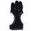 Bogenschießen 3-Finger-Handschuh Größe L Grau/Schwarz Acryl-PU 2