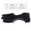 Bogenschießen 3-Finger-Handschuh Größe L Grau/Schwarz Acryl-PU 3