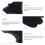 Bogenschießen 3-Finger-Handschuh Größe L Grau/Schwarz Acryl-PU 7