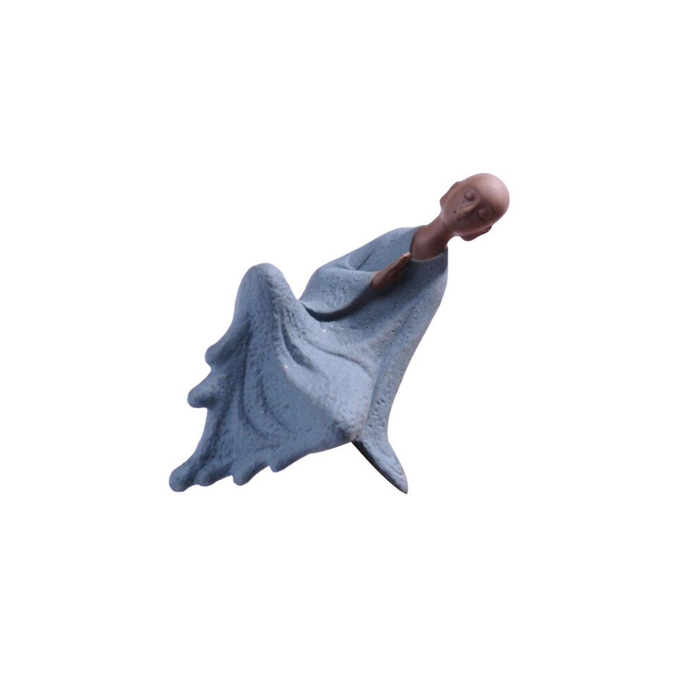Blue (Meditation) Monk Buddha Statue Small Figurine Sculpture Feng Shui Unique