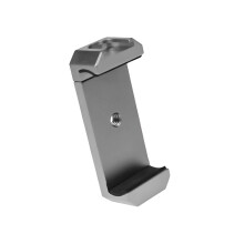 Aluminum Alloy Phone Clamp with 1/4 Screw-With hot shoe grey
