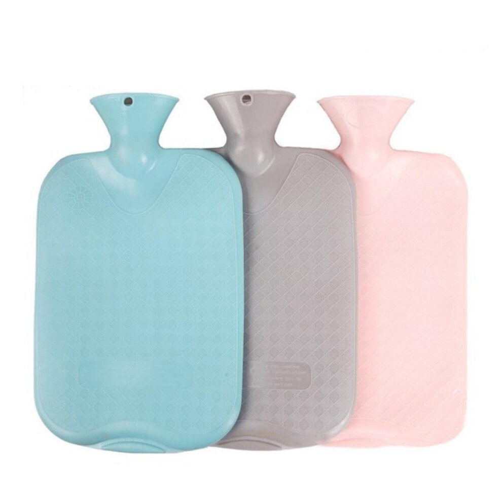 Hot Water Bag 1000ml Thickened ExplosionProof With Plush Removable Cover Hand And Feet Warmer 1pc Random Color China