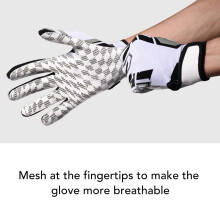 High Grip Silicone Sports Gloves with Mesh Fingertips for Breathability