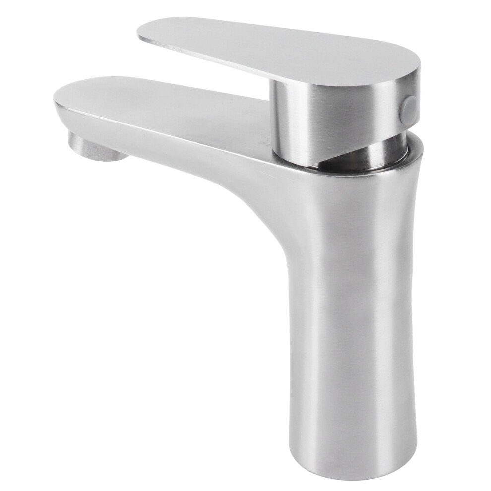 304 Stainless Steel Hot Cold Faucet With Handle, Sink Tap, 13.6Cm High 8461363541548