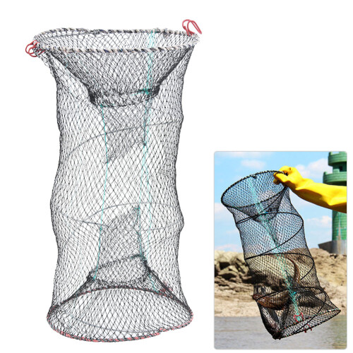 Durable Steel Frame Bait Cage with Extendable Inlets for Effective Trapping