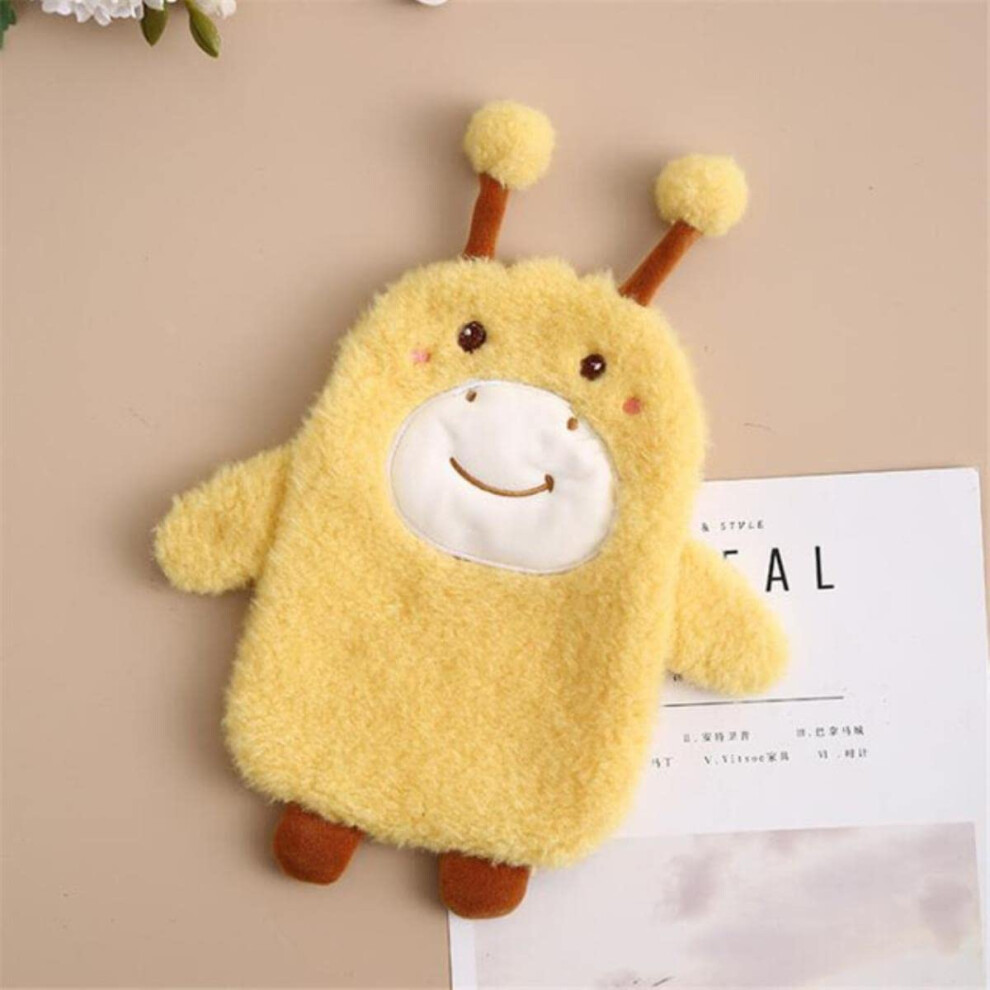 350ML Cute Cartoon Plush Hot Water Bottle Hand Warmer, ExplosionProof, Portable Water Bag, Plush Cover