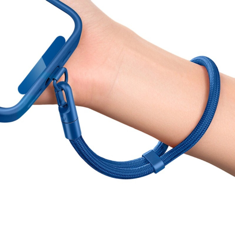 Anti Drop Phone Lanyard Adjustable Length Person-Gem Blue 7751000406332