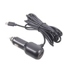 18W Car Chargers USB Port with Type C Cable Charging 12V 24V