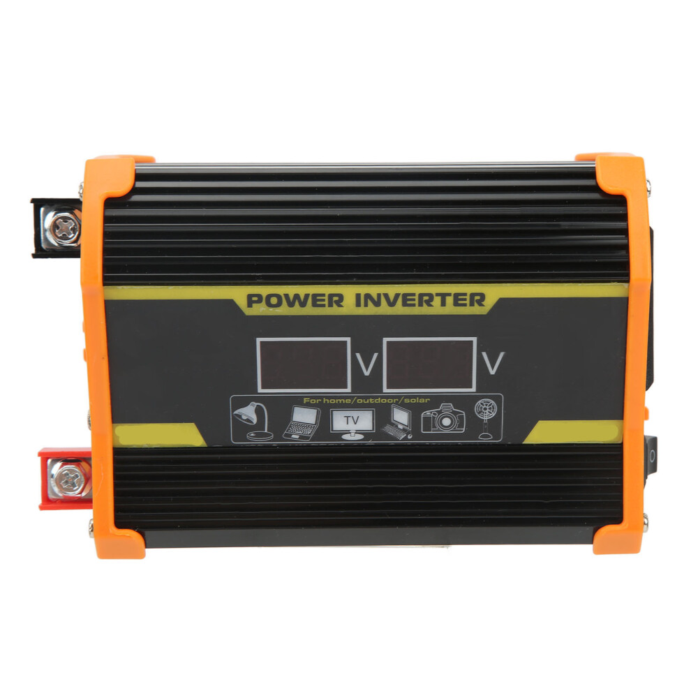 12V-110V Car Power Inverter With Dual Usb Ports & Digital Voltage Display 8451363550992