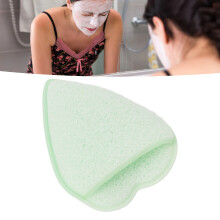 2er Pack herzförmige Gesichtsschwämme – sanfte Peelingwirkung