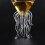 Transparentes Oktopus-Cocktailglas 100 ml, 13 cm  9 cm 1