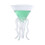 Transparentes Oktopus-Cocktailglas 100 ml, 13 cm  9 cm 3