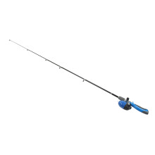 Kids Fishing Kit with Reel, Lures, Storage Bag - Blue, 140cm