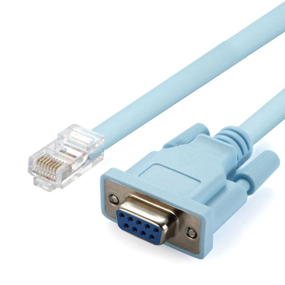 Db9 To Rj45 Console Cable Management Serial Adapter Compatible With Cisco Routers, Switches, Firewalls 9339159345481