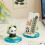 Sculpture de Panda décorative, support de téléphone portable, 5