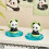 Sculpture de Panda décorative, support de téléphone portable, 7