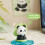 Sculpture de Panda décorative, support de téléphone portable, 4