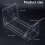 Modischer Plattenständer mit Acryl-Basis-Desktop-Display-Regal 4