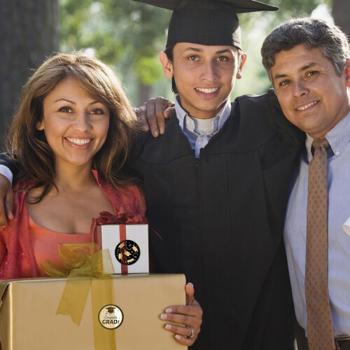 Autocollant de célébration de remise de diplômes, 6 pièces, 1