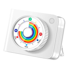Black ABS Magnetic Timers Visual Display For Baking-White
