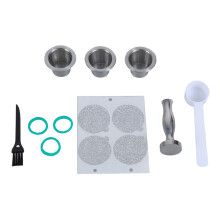Capsules de café rechargeables en acier inoxydable, filtres