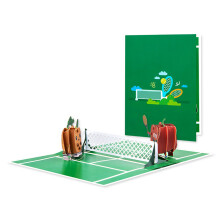 3D Popup Tennis Theme Card for Birthdays Handmade Greeting Card