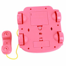 Rosa ABS-Spielzeugtelefon - Standardbatterie, Mittel