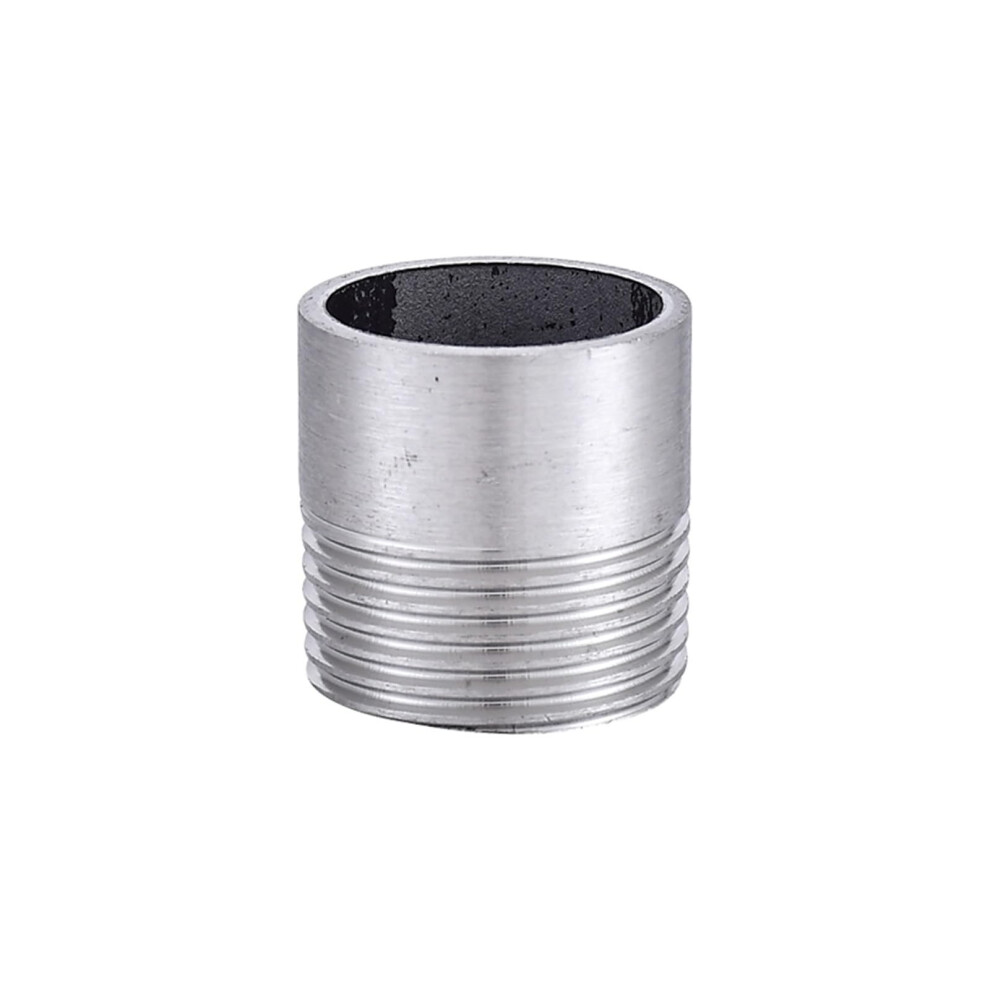 201 Stainless Steel External Thread Direct Water Pipe Thread Head, Single Wire Welding, G1/4, 24Mm Length 9323874081625