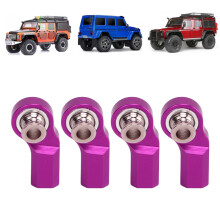 4 Stück M3 Aluminium RC Rod End Bend 20 mm Lila SCX10