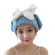 Microfiber Hair Wrap For Thick Long Hair Quick Drying-Gem Blue