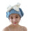 Microfiber Hair Wrap For Thick Long Hair Quick Drying-Gem Blue 1
