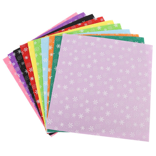 10Pcs Snow Pattern Non-woven Fabric Sheets 15x15cm DIY Craft Material 1