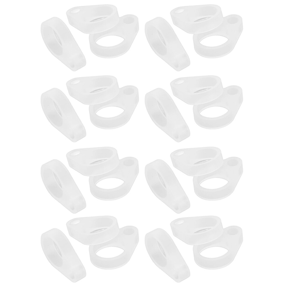Durable 50Pcs Silicone Loop Clips for Hearing Aid Lanyards | Portable